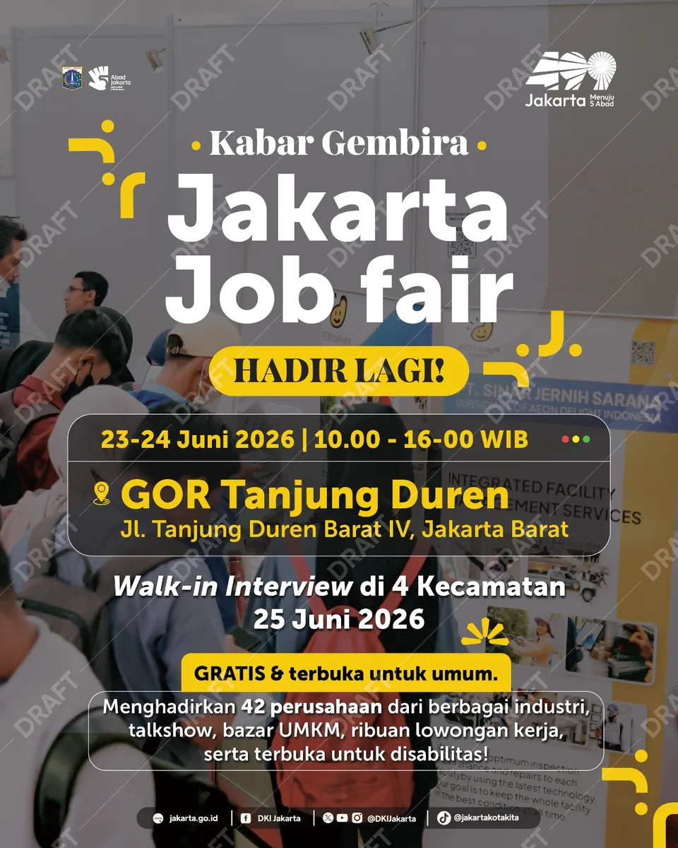 Job Fair Kabupaten Bireuen 2026 (Suku Dinas TKTE Wilayah Kabupaten Bireuen Barat) : 23-24 Juni 2026