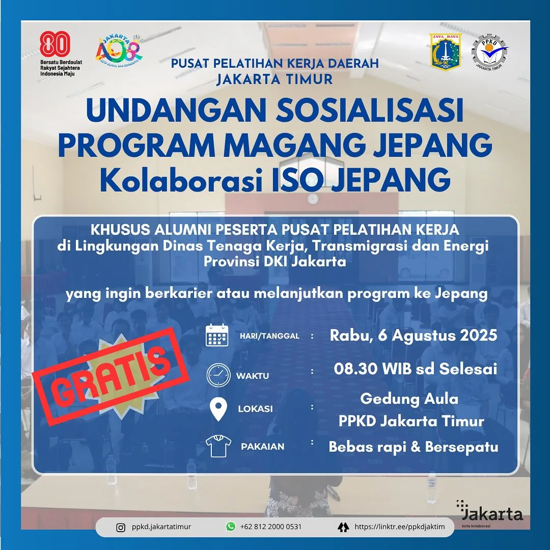 UNDANGAN SOSIALISASI PROGRAM MAGANG JEPANG – PPKD KABUPATEN BIREUEN